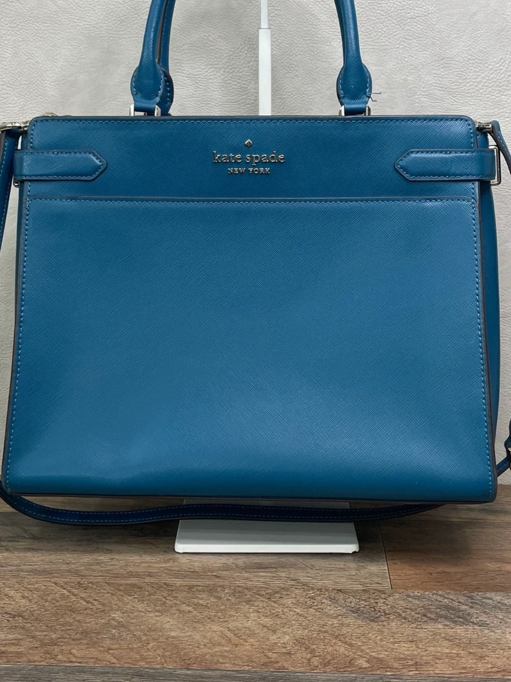 KATE SPADE Purse New York Teal Leather Satchel Bag